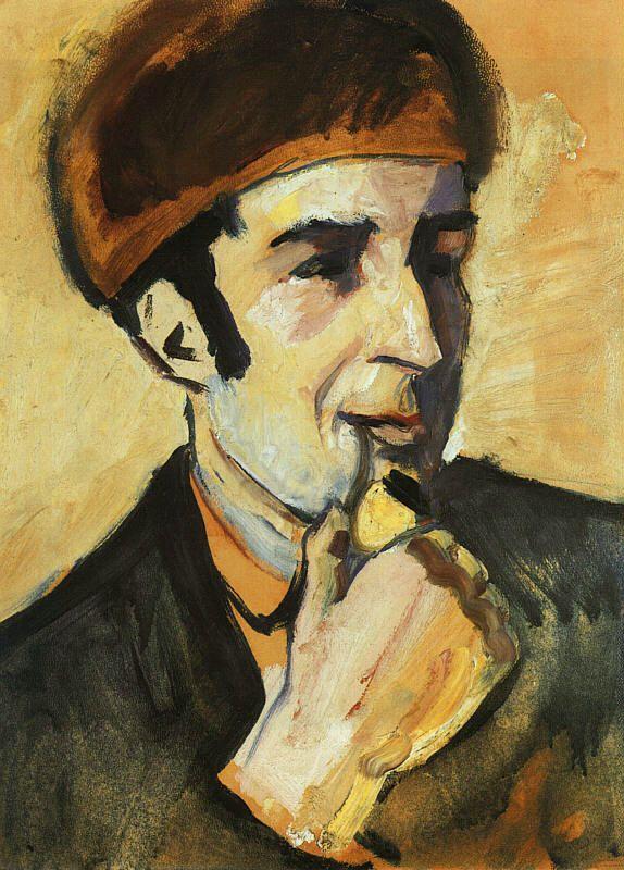 August Macke Portrait of Franz Marc Norge oil painting art